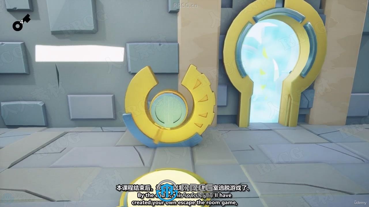 【中文字幕】UE5利用蓝图零基础制作密室逃脱游戏视频教程