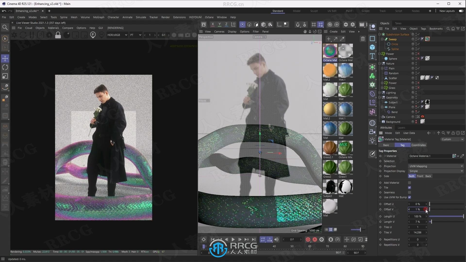 【中文字幕】C4D与Octane创造超现实梦境世界完整流程视频教程
