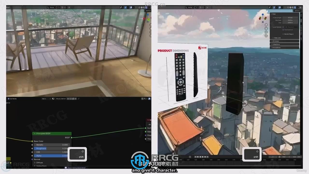 【中文字幕】Blender日式动漫房间建模纹理灯光渲染全流程视频教程