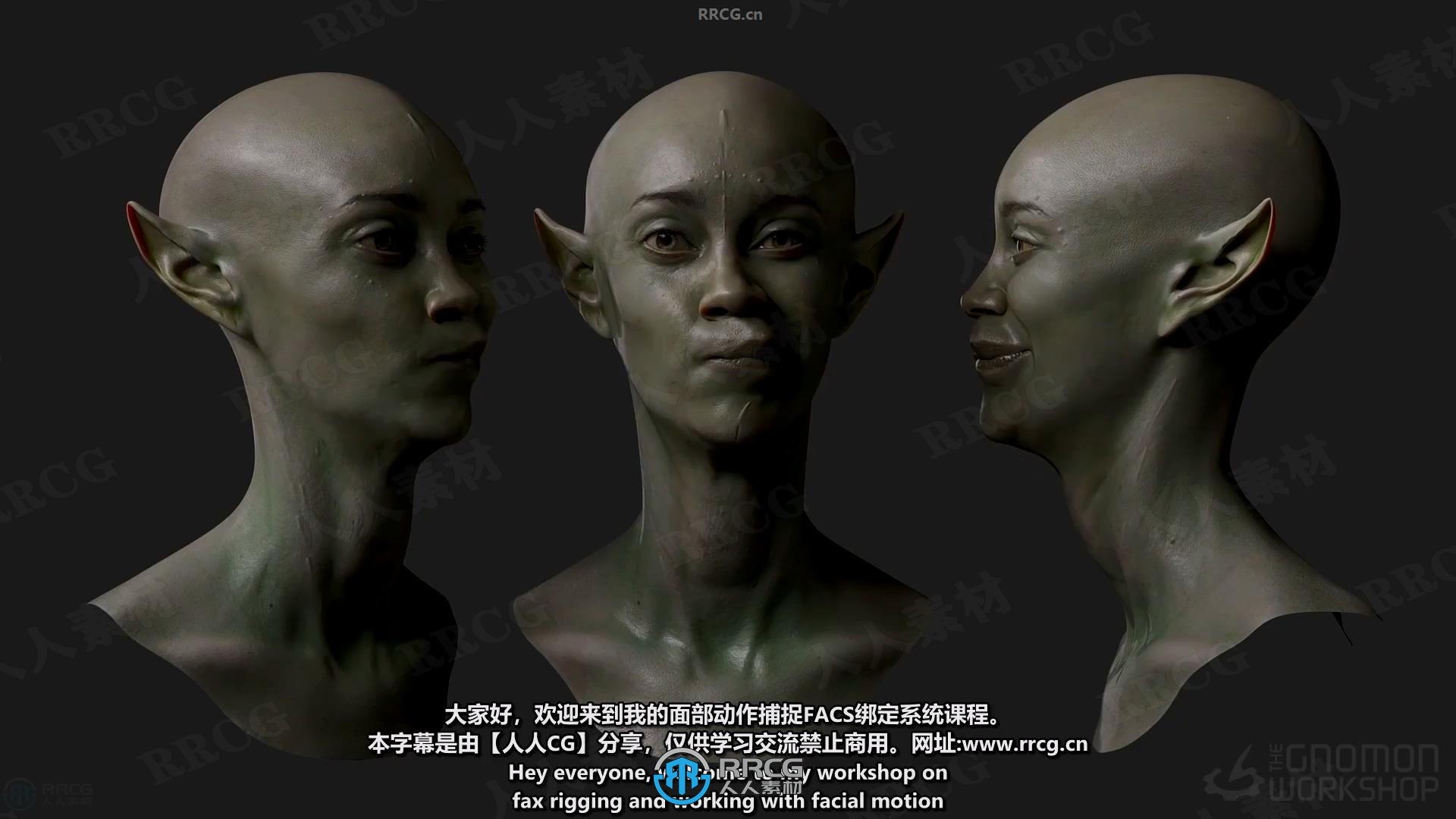 【中文字幕】面部动作捕捉绑定系统核心设计视频教程