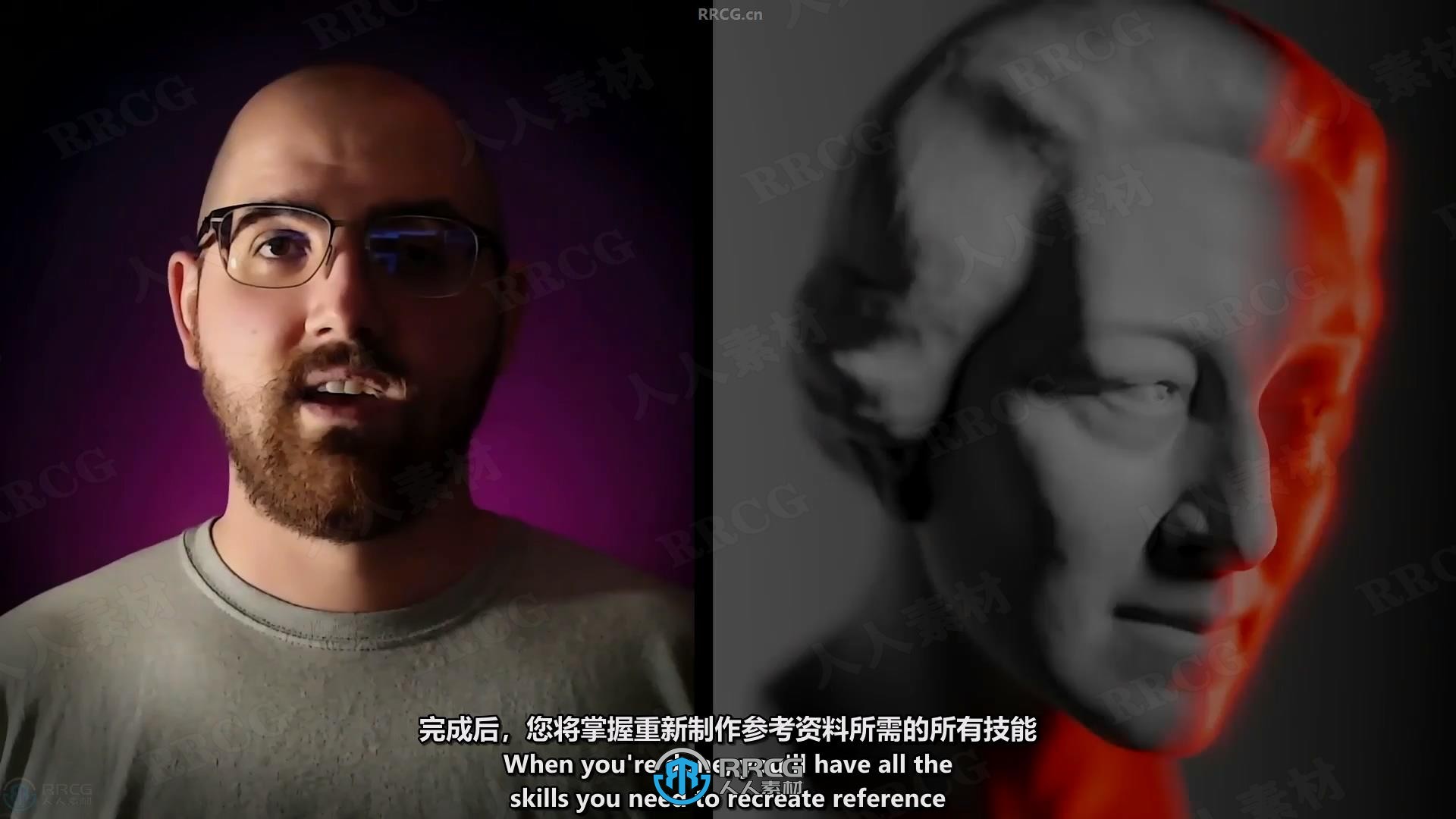 【中文字幕】Blender人物肖像灯光照明核心技术视频教程