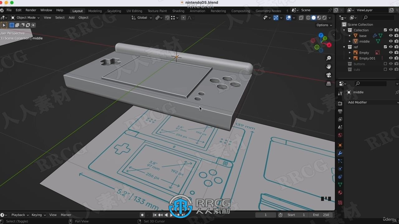 【中文字幕】Blender零基础建模快速指南视频教程