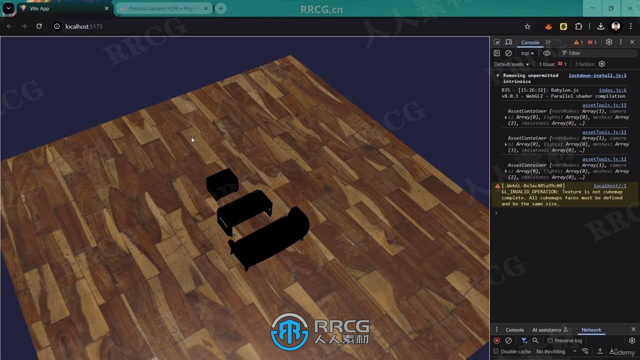 【中文字幕】3D引擎Babylon网页交互式3D房间场景制作视频教程
