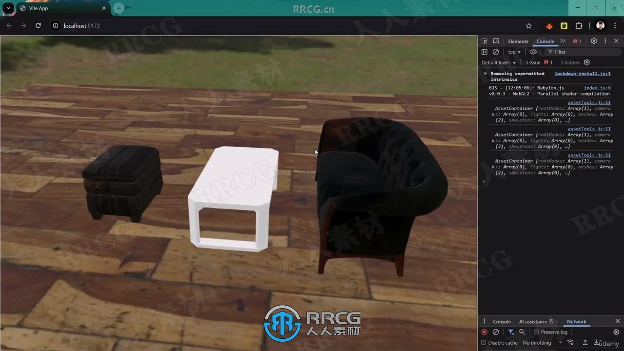 【中文字幕】3D引擎Babylon网页交互式3D房间场景制作视频教程