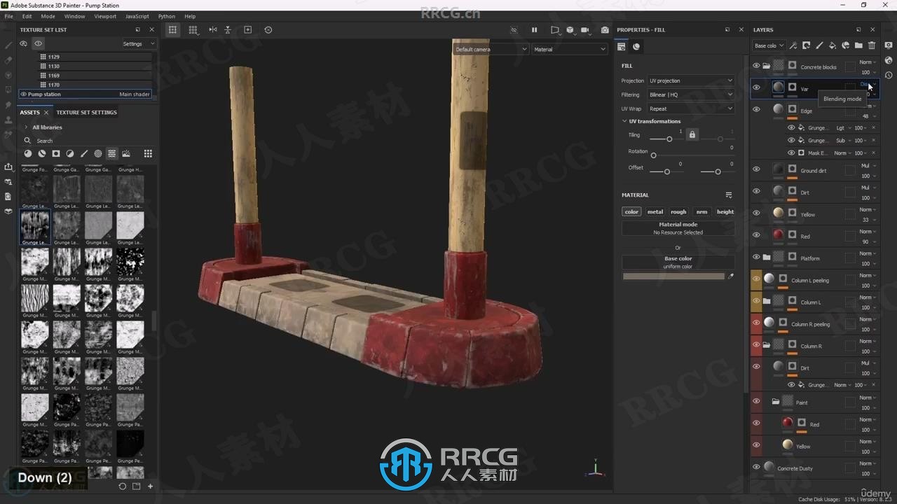 【中文字幕】Substance 3D Painter影视级场景材质制作全流程视频教程