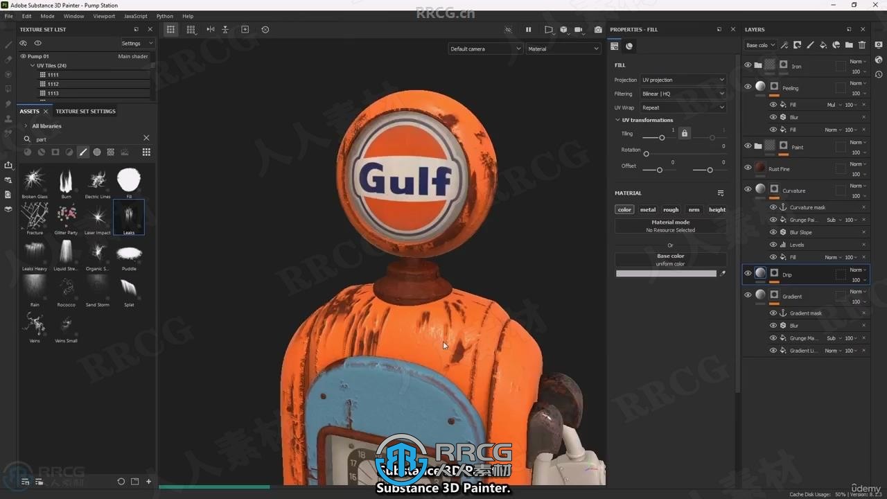 【中文字幕】Substance 3D Painter影视级场景材质制作全流程视频教程