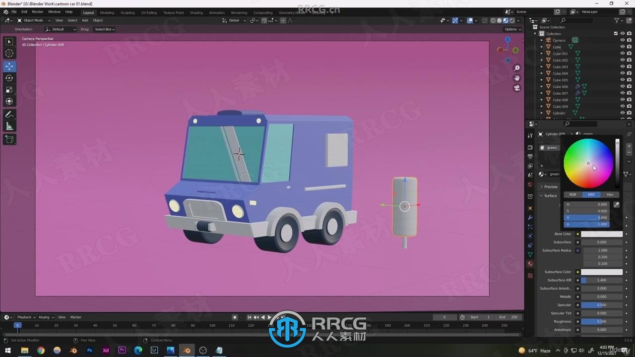 【中文字幕】Blender通过15个项目实践快速入门视频教程