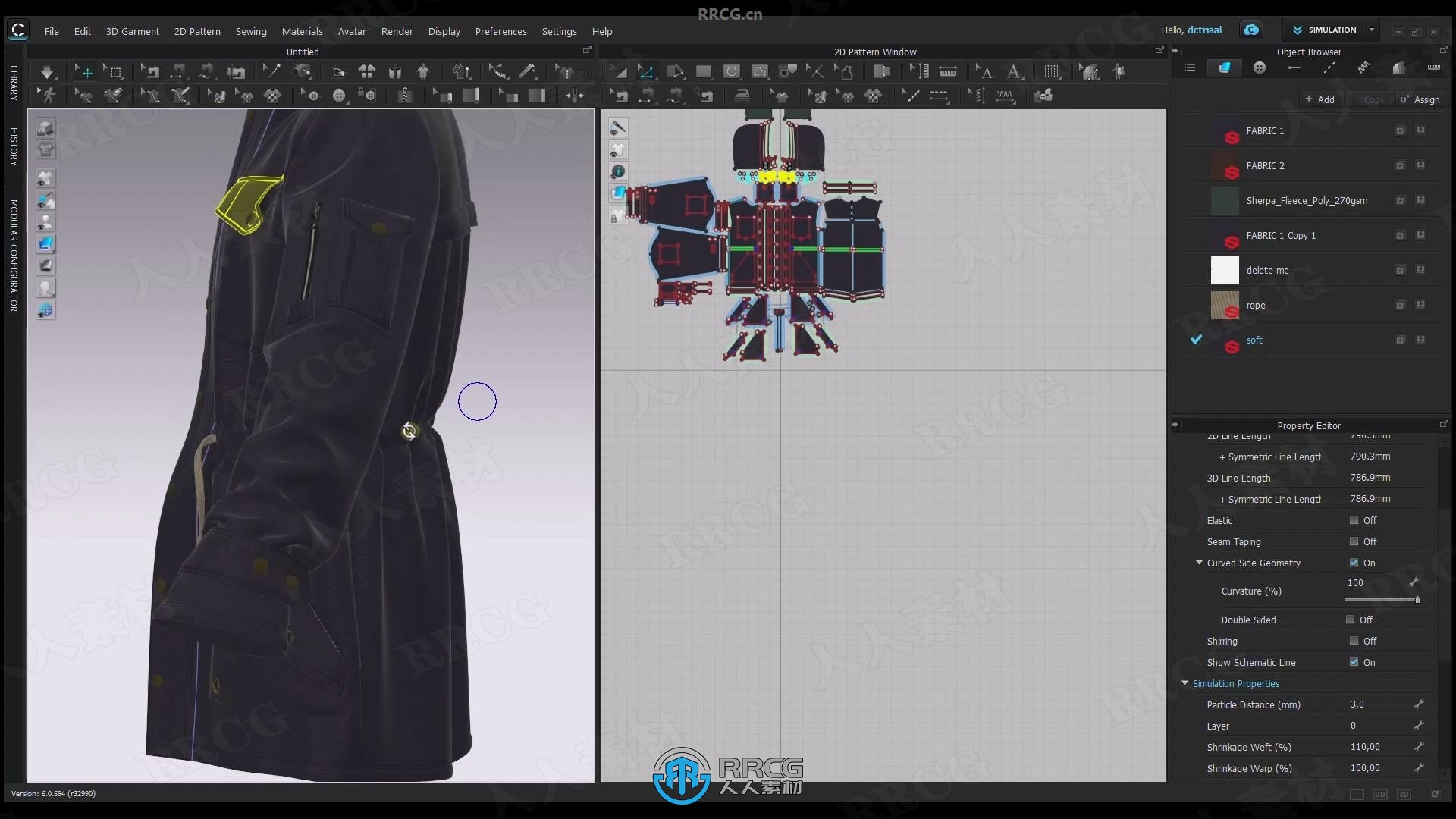 【中文字幕】CLO3D服装数字化设计制作视频教程