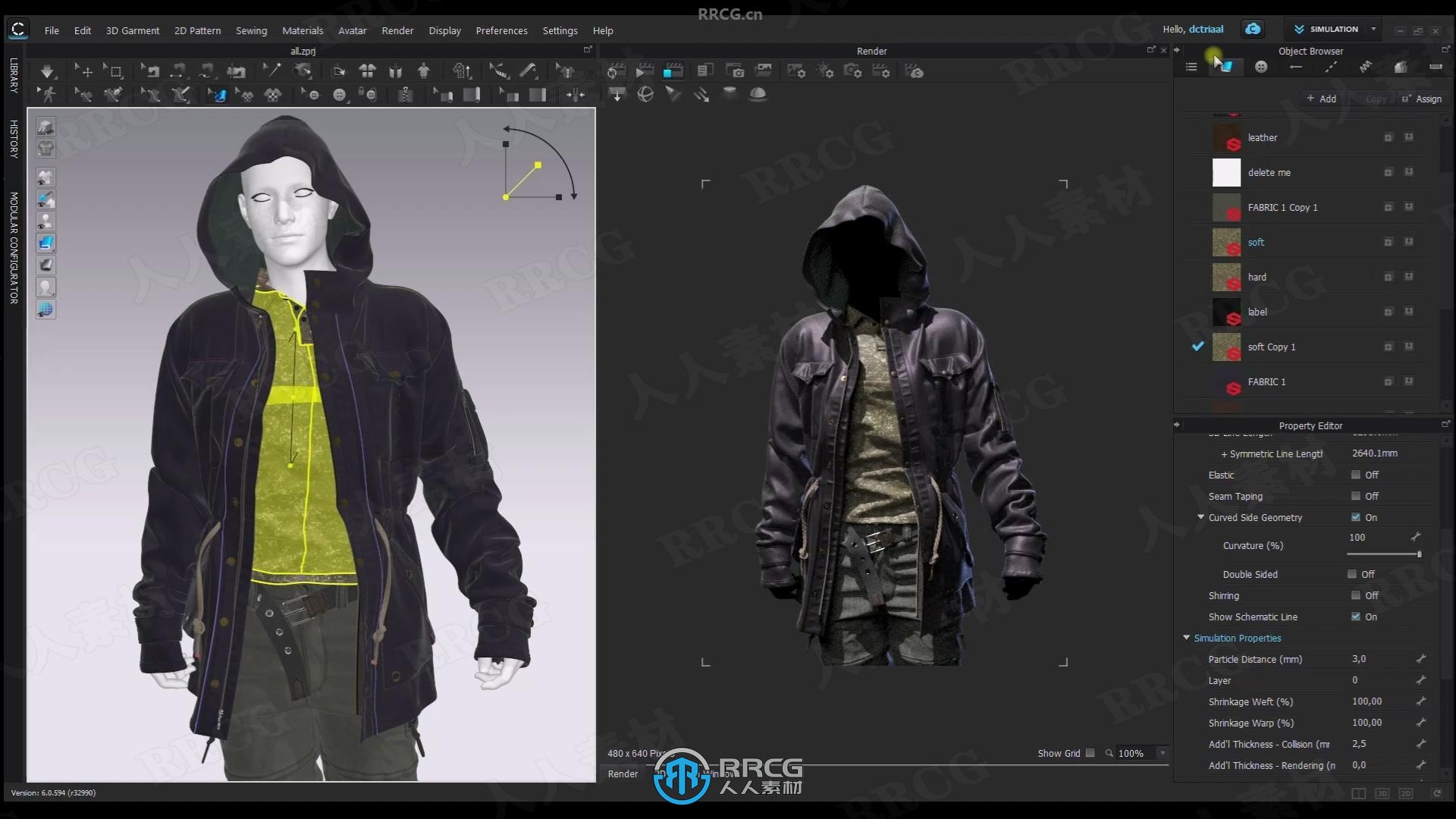 【中文字幕】CLO3D服装数字化设计制作视频教程