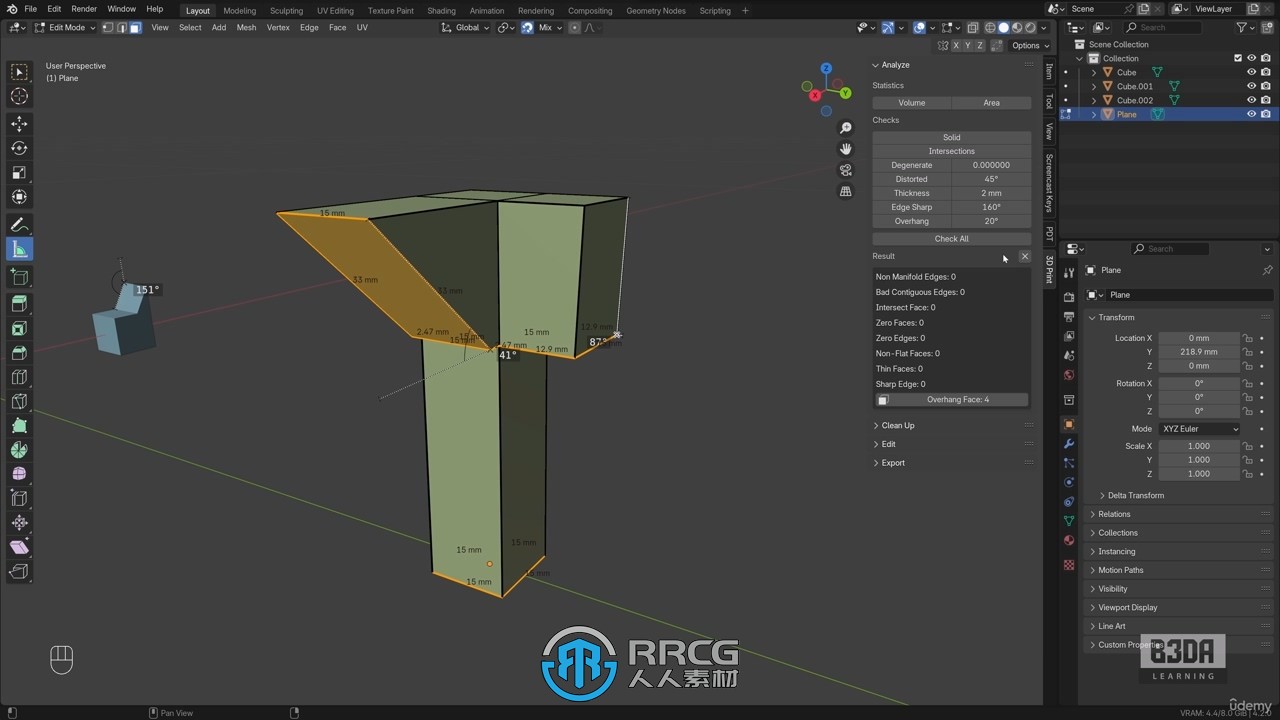 【中文字幕】Blender建筑工程与3D打印精准建模视频教程