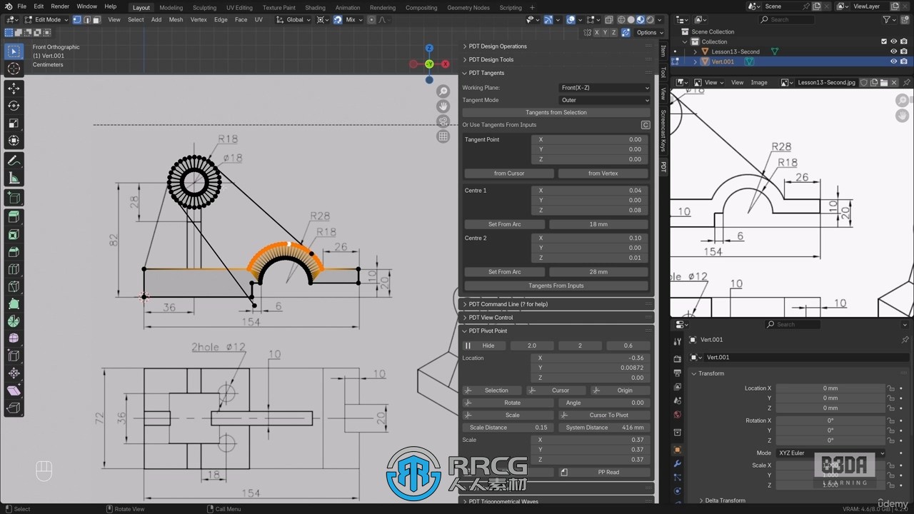 【中文字幕】Blender建筑工程与3D打印精准建模视频教程