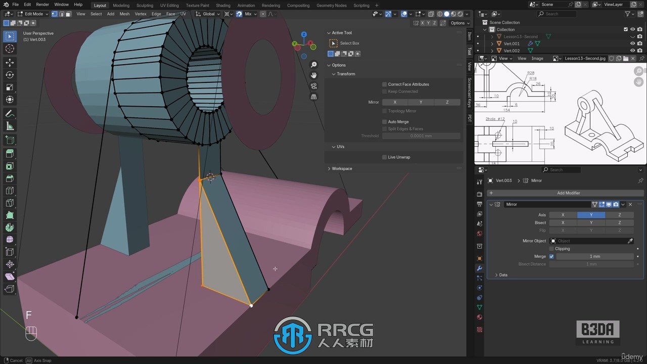 【中文字幕】Blender建筑工程与3D打印精准建模视频教程