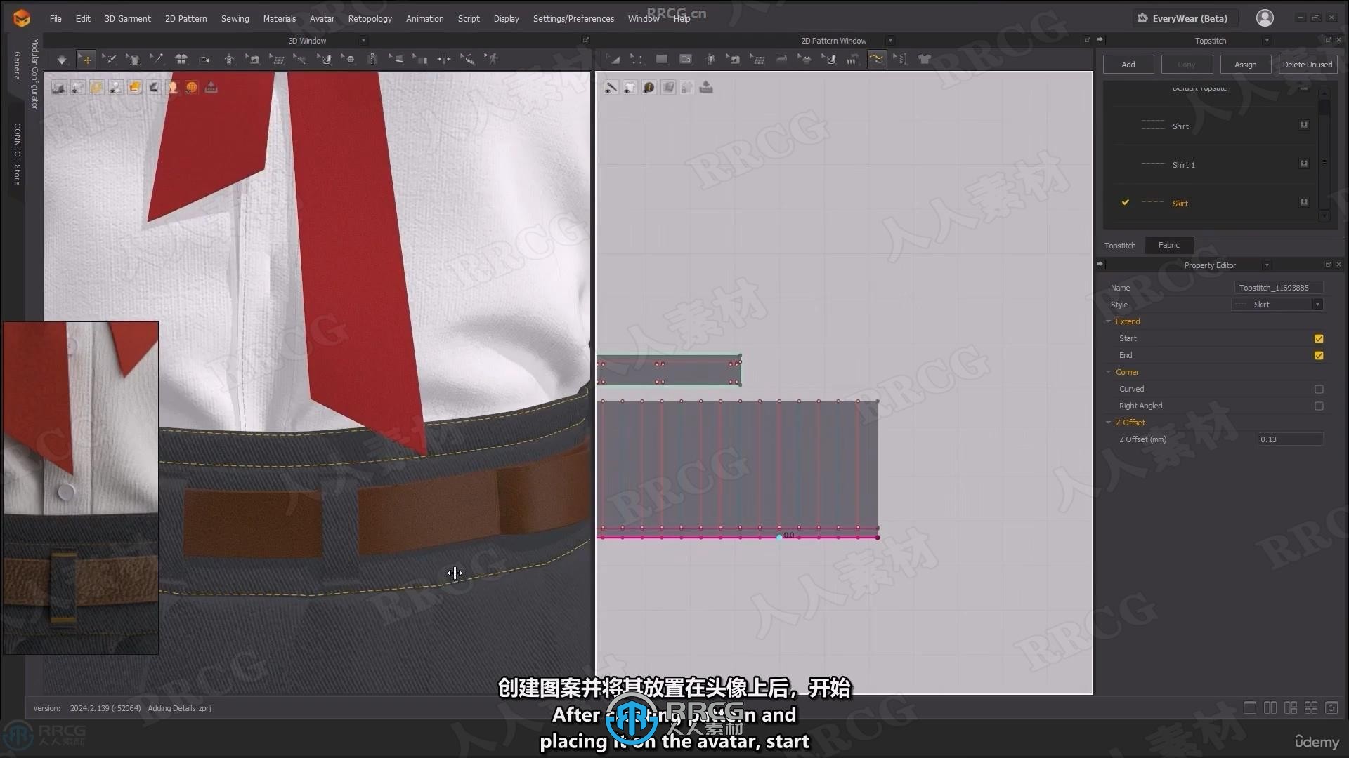 【中文字幕】Marvelous Designer 3D服装设计完全入门指南视频教程