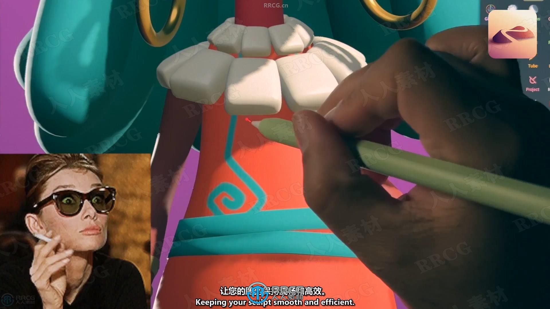 【中文字幕】Nomad Sculpt与Blender角色建模与渲染视频教程