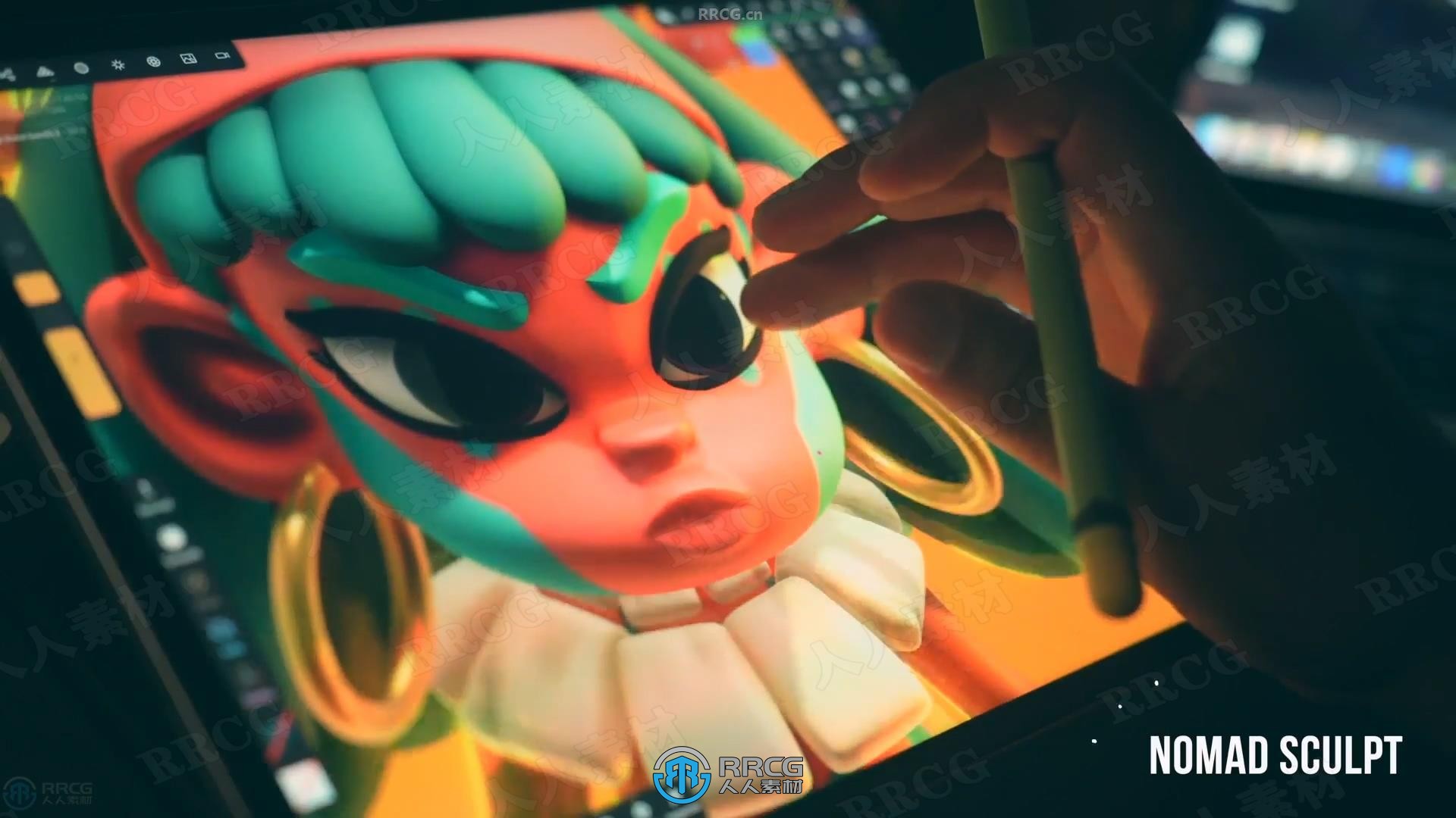【中文字幕】Nomad Sculpt与Blender角色建模与渲染视频教程