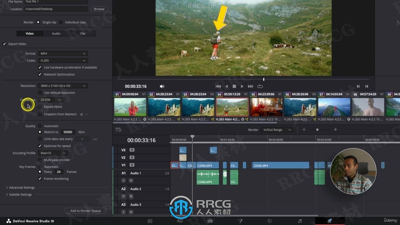 【中文字幕】DaVinci Resolve 19视频编辑与好莱坞级调色终极指南视频教程