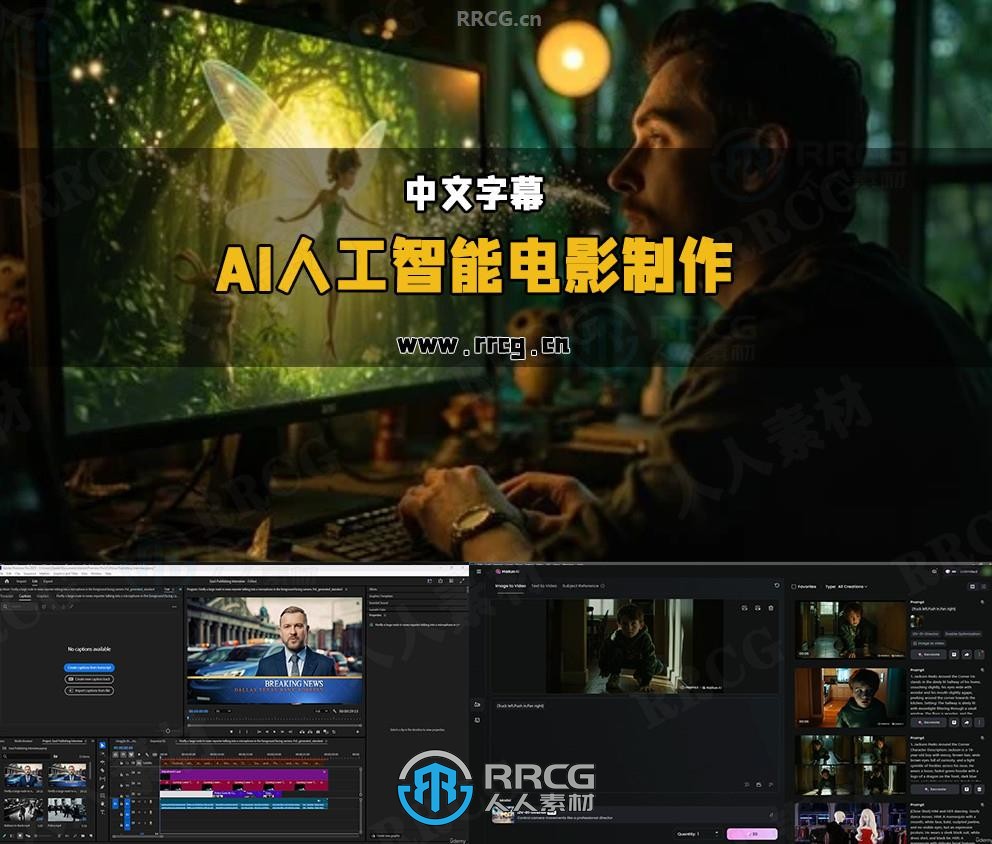 【中文字幕】AI人工智能电影制作全流程大师班视频教程