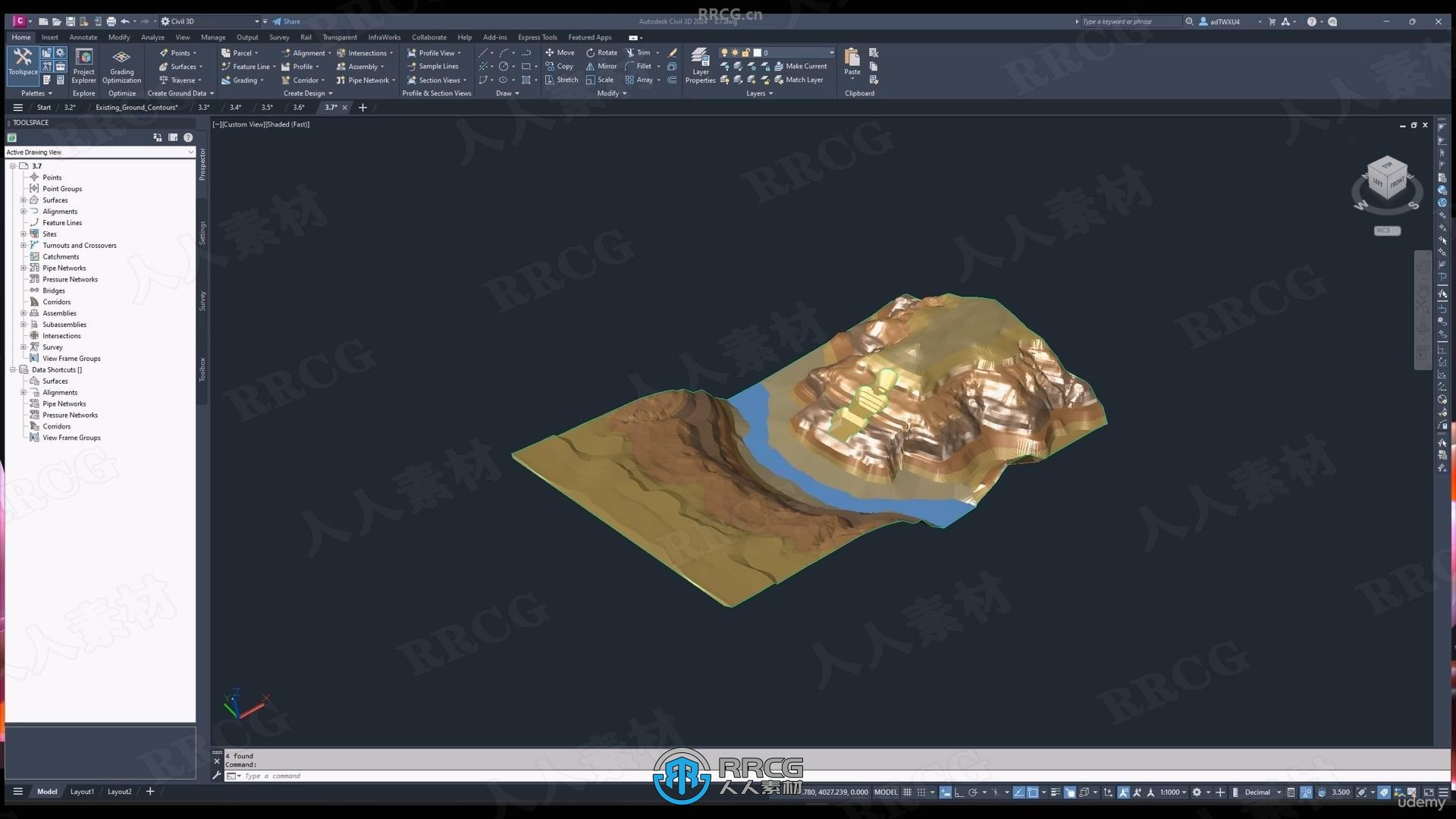 【中文字幕】Civil3D道路隧道和桥梁基础设施设计视频教程