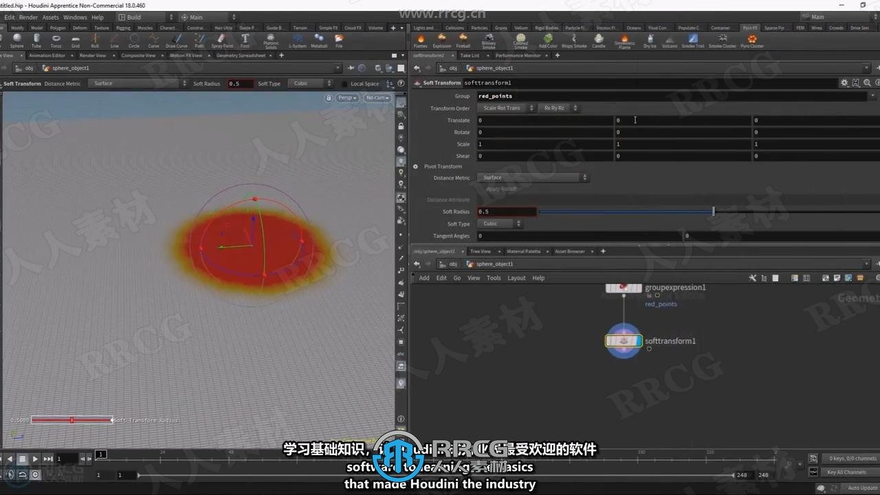 【中文字幕】Houdini视觉特效VFX初学者入门训练视频教程