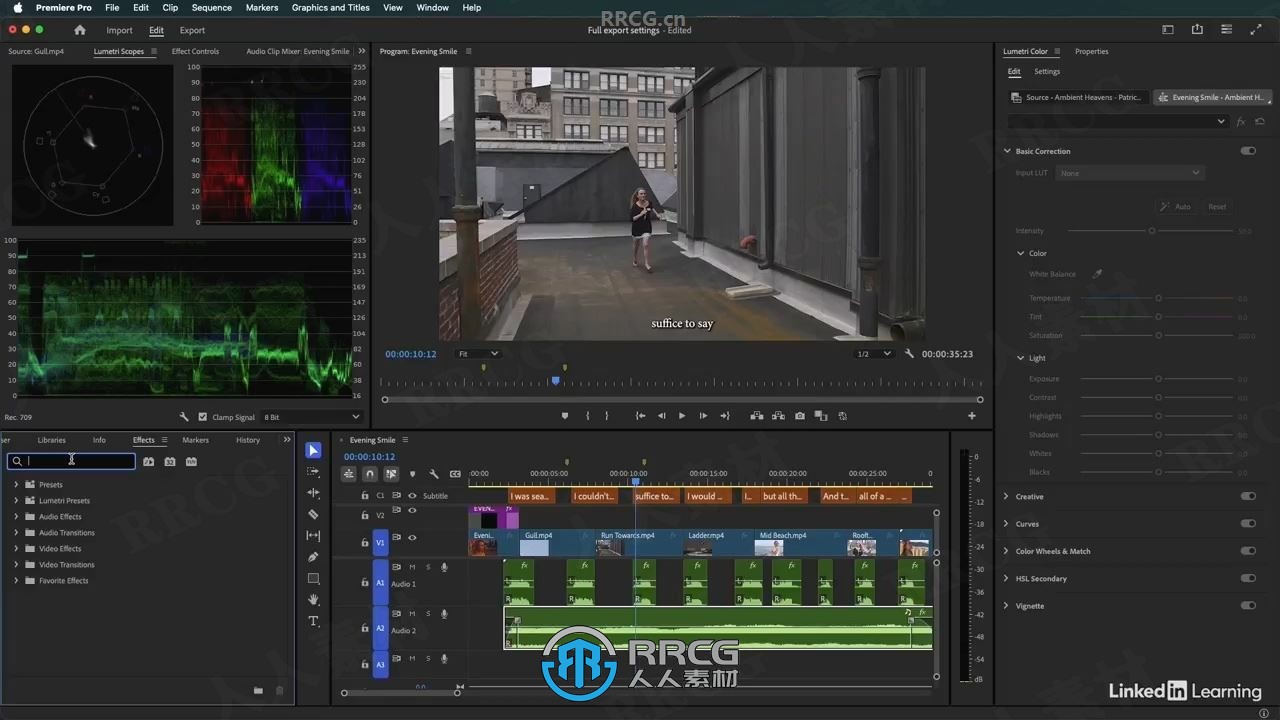 【中文字幕】Premiere Pro 2025视频编辑基础技能训练视频教程