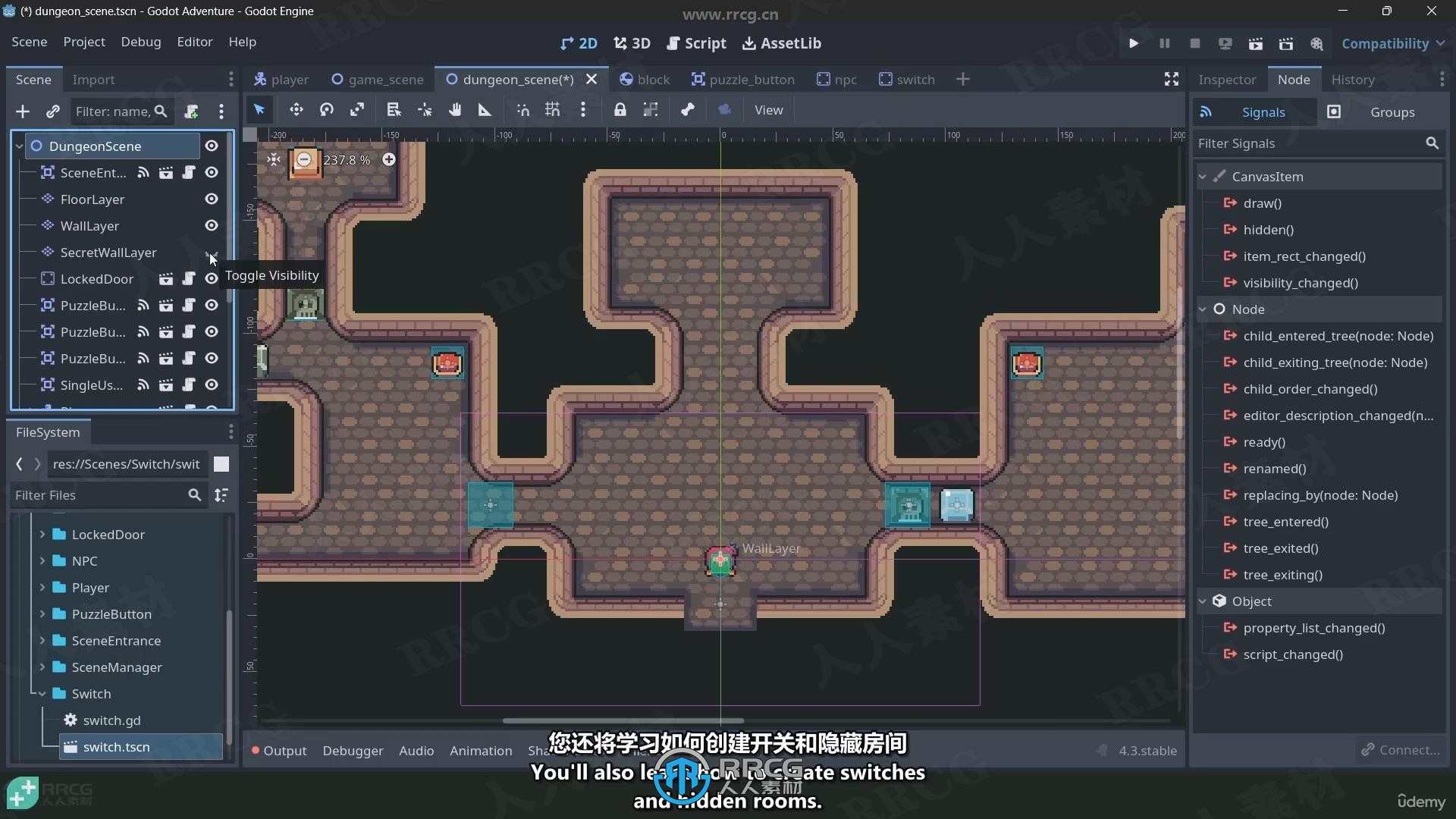 【中文字幕】Godot 2D动作冒险游戏制作流程视频教程
