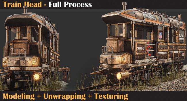 CG资源 | Artstation - Train Head - Full Tutorial