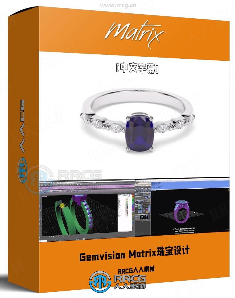 【中文字幕】Gemvision Matrix高端珠宝建模设计技术视频教程