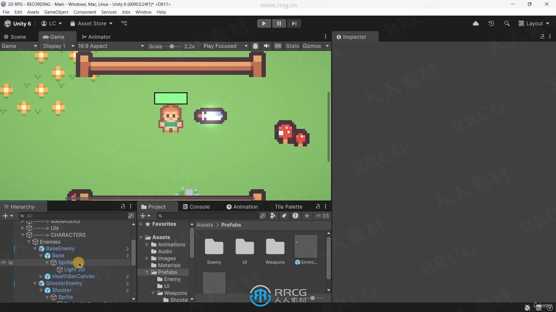 【中文字幕】Unity 6角色扮演2D RPG游戏完整制作流程视频教程