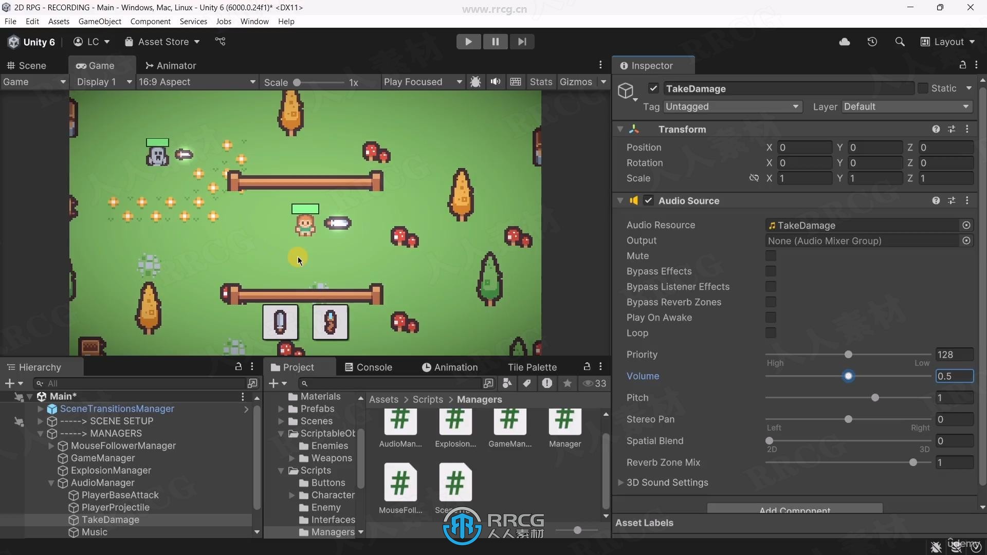 【中文字幕】Unity 6角色扮演2D RPG游戏完整制作流程视频教程