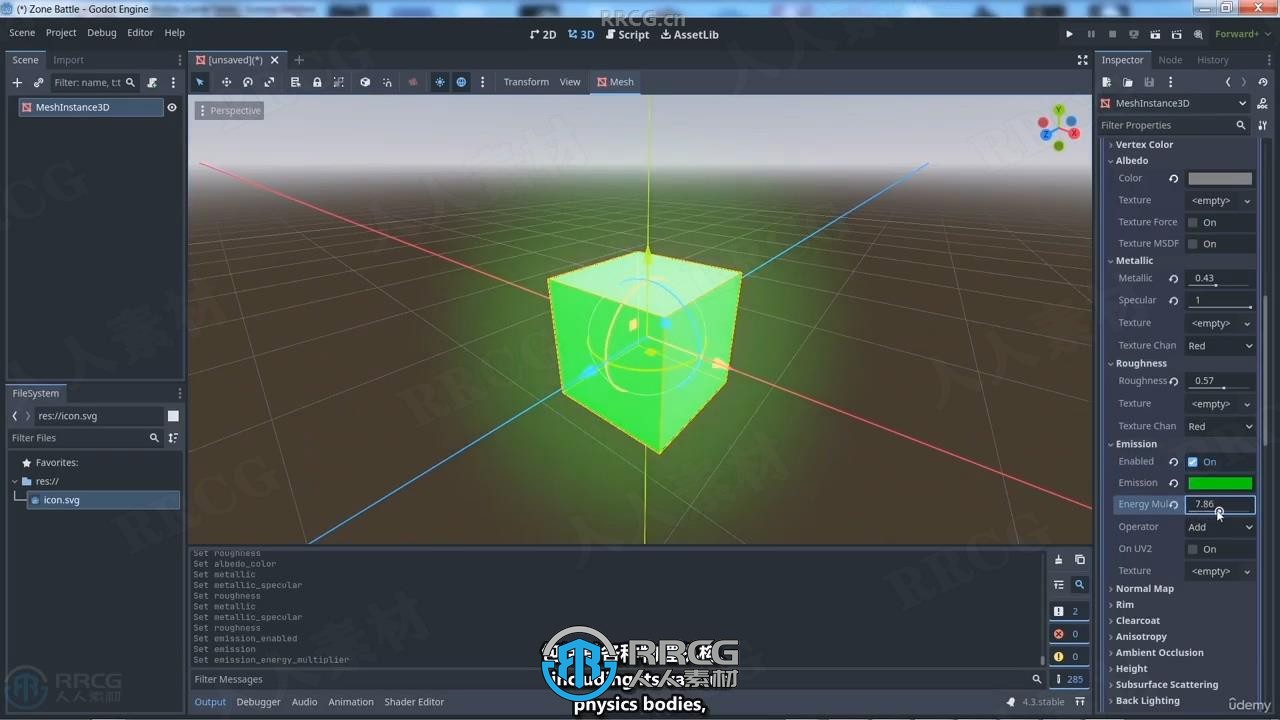 【中文字幕】Godot互动式3D游戏开发技术训练视频教程