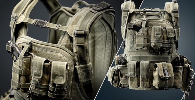 CG资源 | Artstation - Military Tactical Vest Full Tutorial