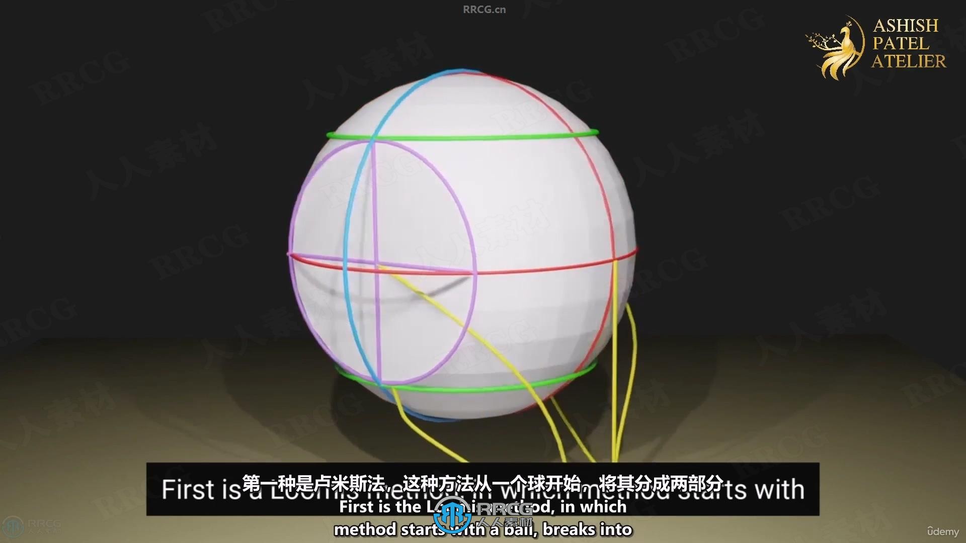 【中文字幕】逼真肖像绘画基础核心技术训练视频教程