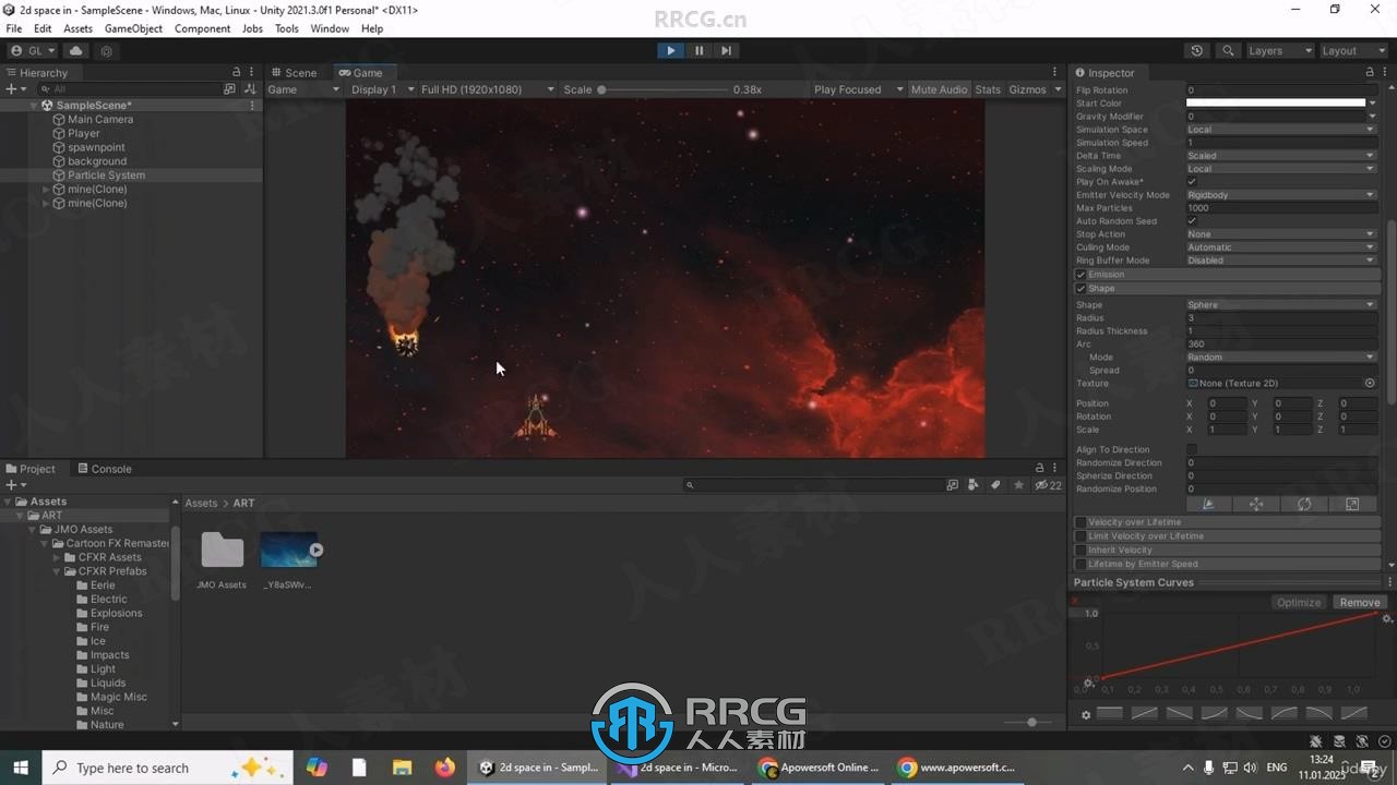 【中文字幕】Unity 2D太空射击游戏制作流程视频教程
