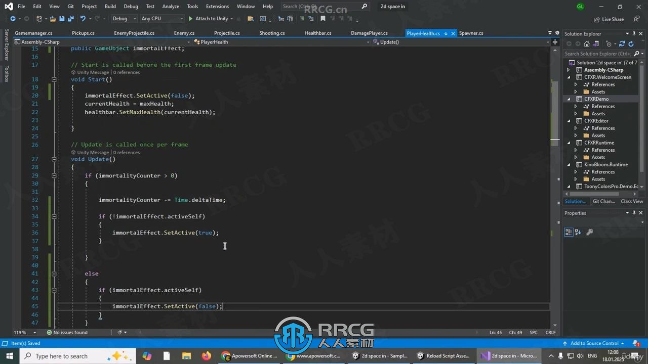 【中文字幕】Unity 2D太空射击游戏制作流程视频教程