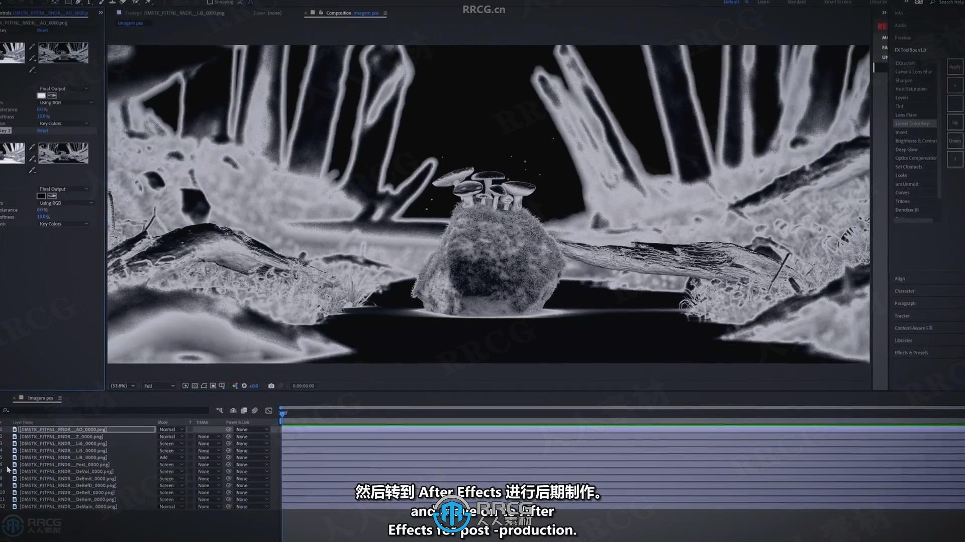 【中文字幕】C4D中3D场景灯光照明视觉冲击力表达技术视频教程