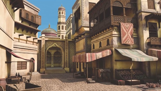 Blender 教程资源 | Udemy - Blender Stylized Arabian Market Environment: Build 3D Scene