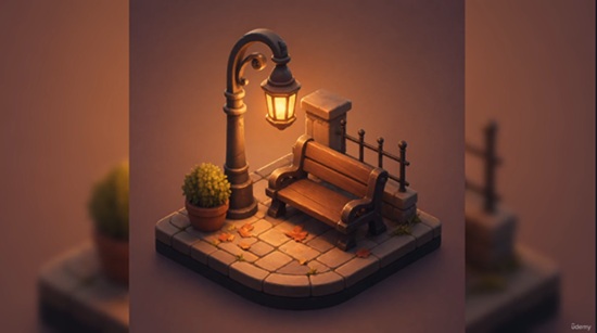 Blender 教程资源 | Udemy - Blender Isometric World Creation