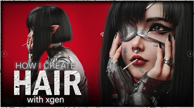 FlippedNormals - HOW I CREATE Hair with Xgen - Maya 资源 | FlippedNormals - HOW I CREATE Hair with Xgen - Maya