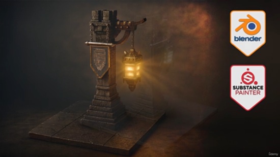 Blender 教程资源 | Udemy - Blender and Substance Painter - Game Asset Creation