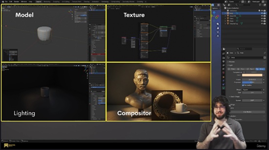 Blender 教程资源 | Udemy - Blender 5.0 for Beginners: From Zero to Your First Render