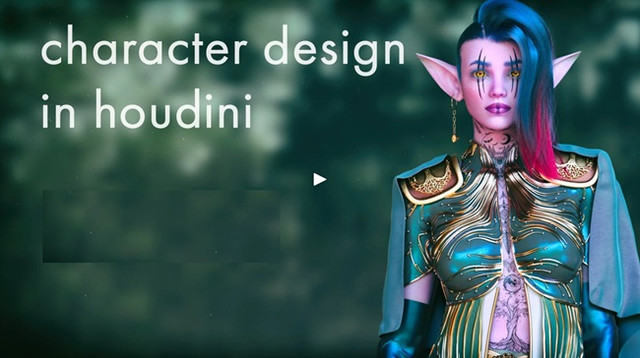 Houdini 教程资源 | Rohan Dalvi - character design in houdini