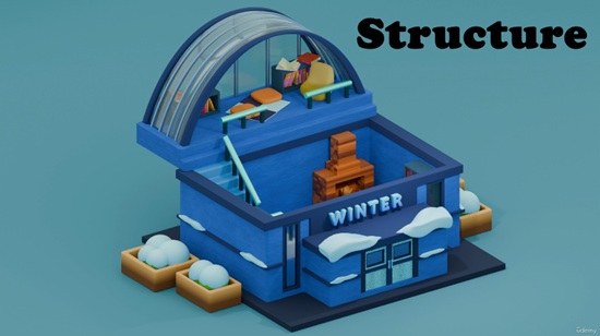Blender 教程资源 | Udemy - Blender : A Suitcase Of Stories (Winter Tales)