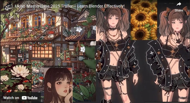 Ukiyo Inspired Models & Animation Masterclass 素材资源 | Ukiyo Inspired Models & Animation Masterclass