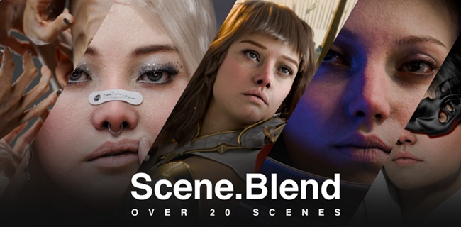 Blender 教程资源 | Superhive - Hyper Realistic Scenes for GlobalSkin and Humanify