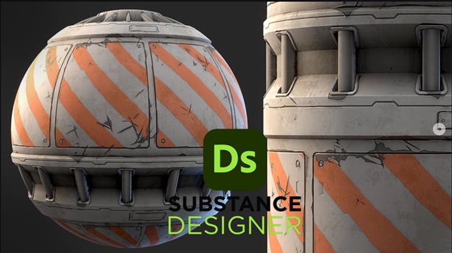 Stylized Sci - Fi Barrier Wall - Substance 3D Designer 教程资源 | Artstation - Stylized Sci - Fi Barrier Wall - Substance 3D Designer