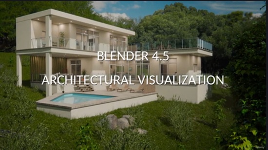 Blender 教程资源 | Udemy - Blender for Architecture - Create a house from scratch