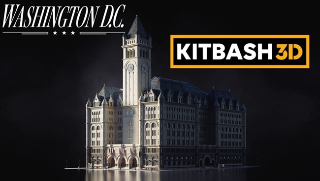 Blender 教程资源 | KitBash3D - Washington D.C.