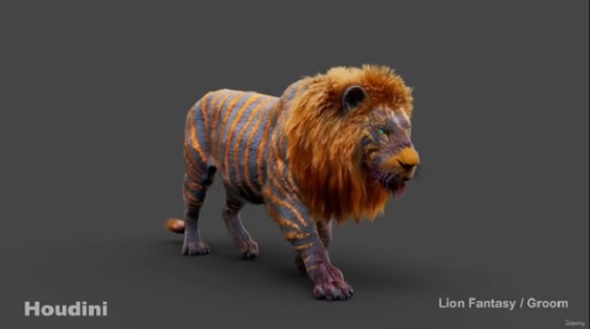 Houdini 教程资源 | Udemy - Hyena groom techniques in Houdini
