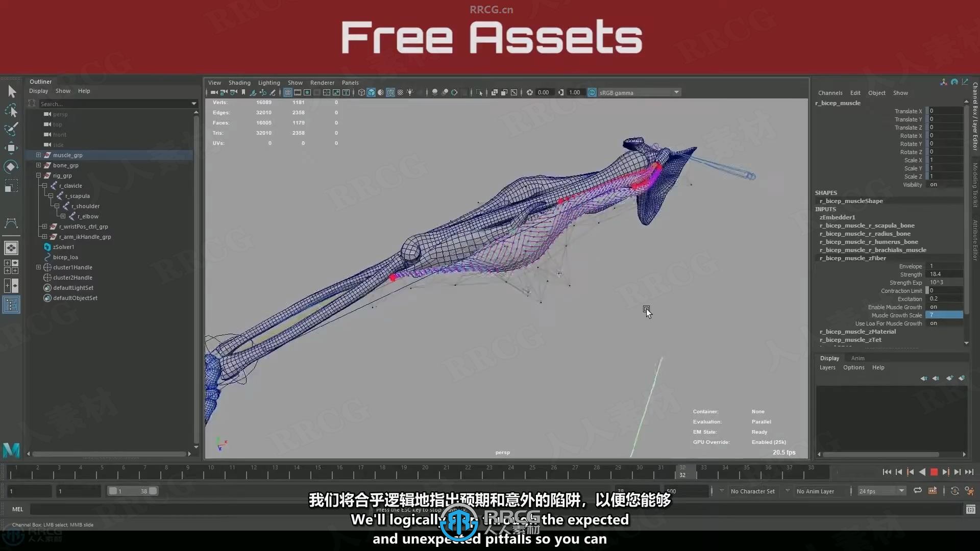 【中文字幕】Ziva Dynamics角色肌肉模拟核心技术视频教程