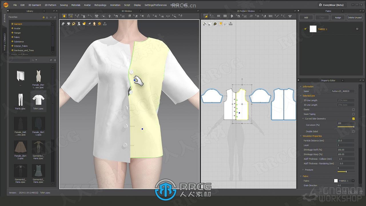 【中文字幕】Marvelous Designer角色服装数字布料模拟设计视频教程
